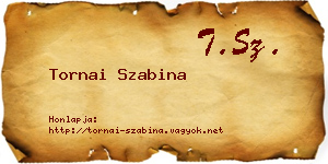 Tornai Szabina névjegykártya